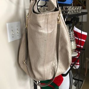 Laura Di Maggio Beige/ Gold Hobo Bag